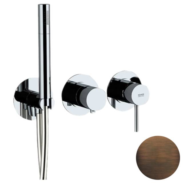 Смеситель для душа Remer X Style X97D2PWBBR, бронза масляная