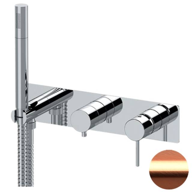 Смеситель для душа Remer X Style X97D2WBRP, медь брашированная