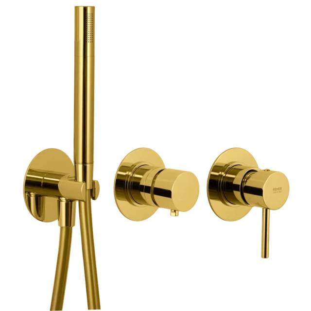 Смеситель для душа Remer X Style X97D3PWBDO, золото глянцевое