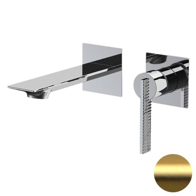 Смеситель для раковины Daniel Club ANC632PDP, золото брашированное