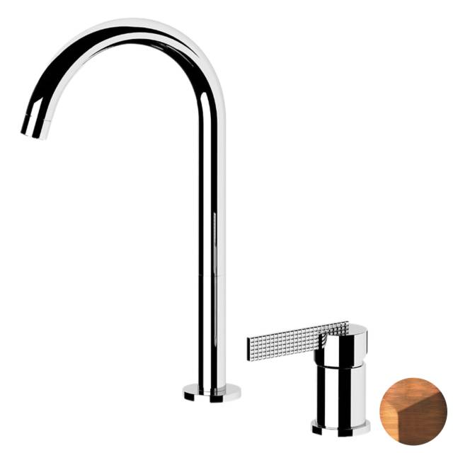 Смеситель для раковины Daniel Club ANC655L64, медь состаренная