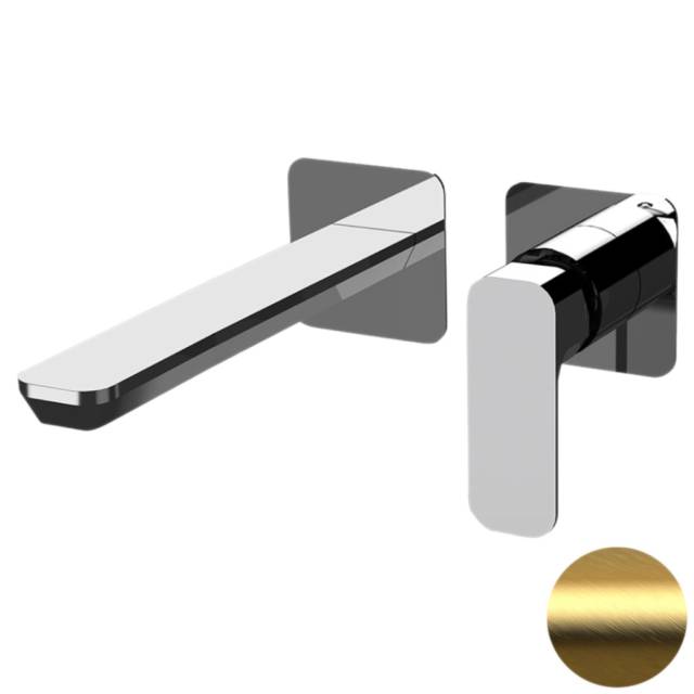 Смеситель для раковины Daniel Tiara TA632PLDP, золото брашированное