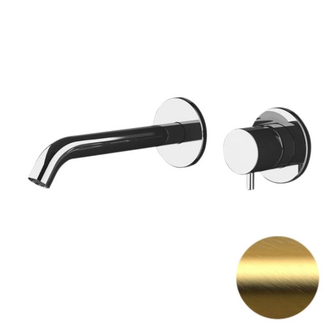 Смеситель для раковины Daniel Tokyo TK632PLDP, золото брашированное