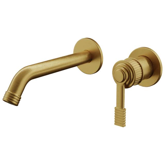 Смеситель для раковины Remer Atelier AL15PLBG, золото брашированное