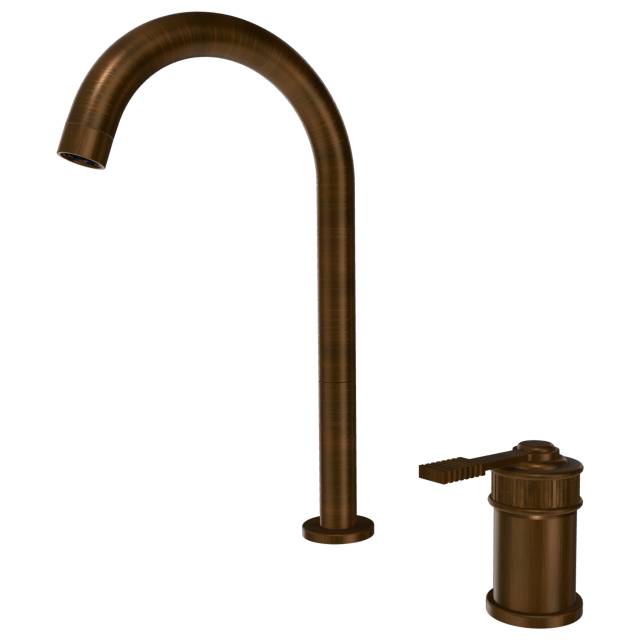 Смеситель для раковины Remer Atelier AL57LBR, бронза масляная