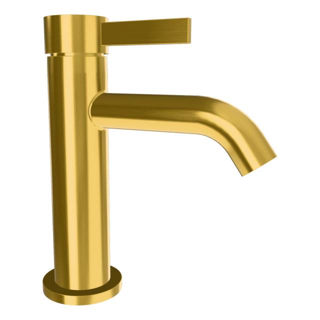 Смеситель для раковины Remer Metrica MC12BG, золото брашированное