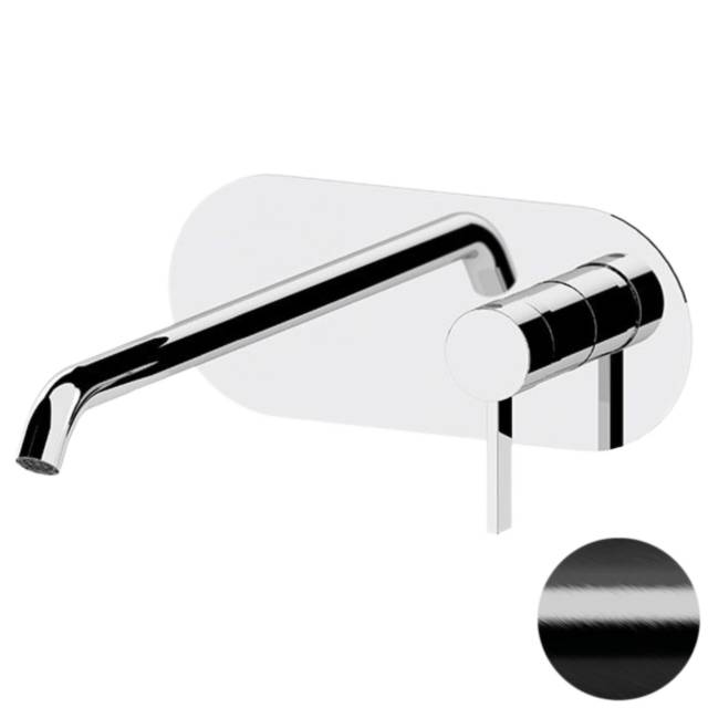 Смеситель для раковины Remer Metrica MC15LCFP, черный брашированный хром