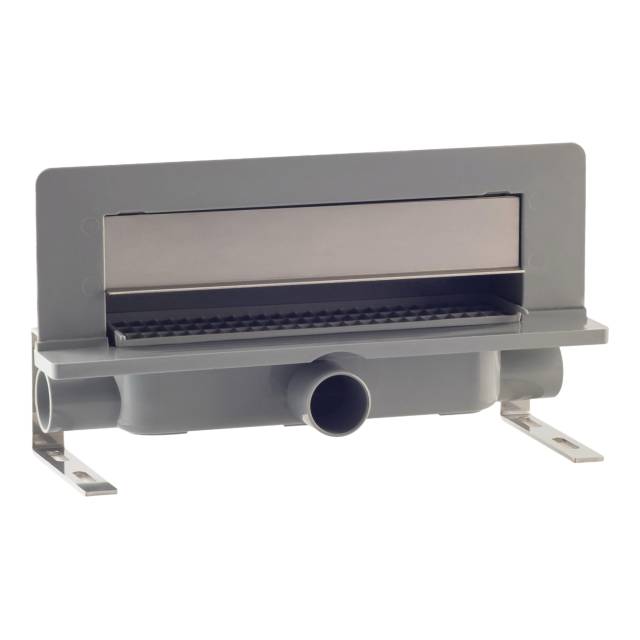 Трап 35 см, пристенный, решетка под плитку, гидрозатвор, ABS, горизонтальный выход OMP Tea Intramura 975.102.8 