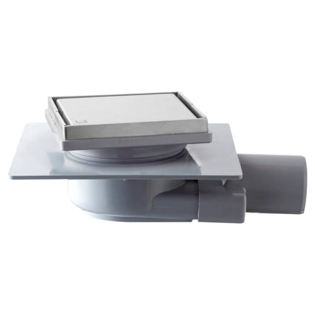 Трап 115х115 мм, решетка 2в1, горизонтальный выход OMP Tea Tirana 2665.592.8