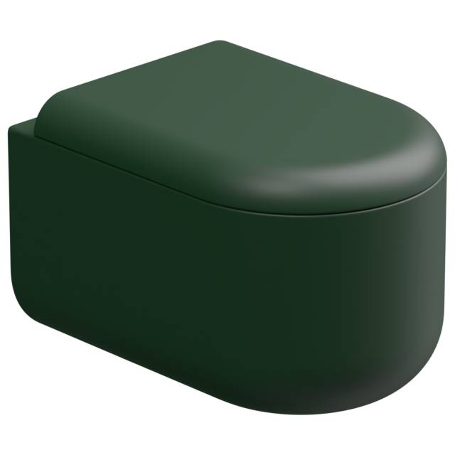 Чаша подвесного унитаза Eco Clean (торнадо) GSG Ceramic Design Petra PEWCSOEC036, Smeraldo Matt