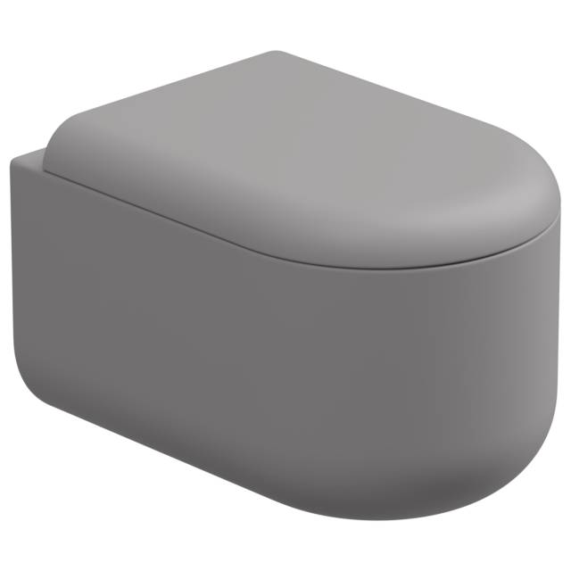 Чаша подвесного унитаза Eco Clean (торнадо) GSG Ceramic Design Petra PEWCSOEC038, Fumo Matt