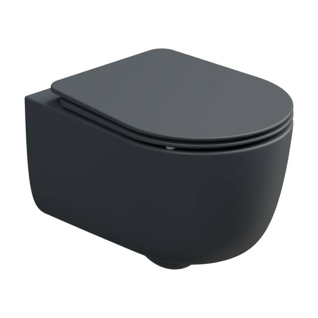 Чаша подвесного унитаза со смывом Smart Clean GSG Ceramic Design Hit! HIWCSO028, Ebano Matt