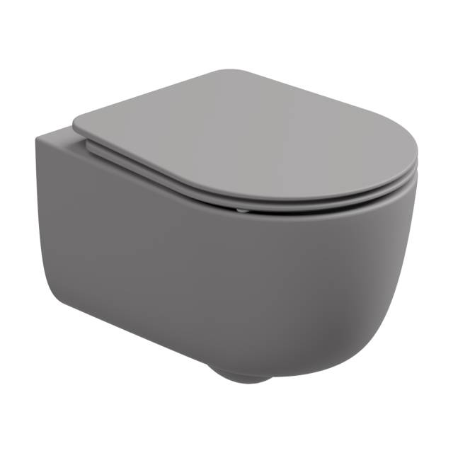 Чаша подвесного унитаза со смывом Smart Clean GSG Ceramic Design Hit! HIWCSO038, Fumo Matt