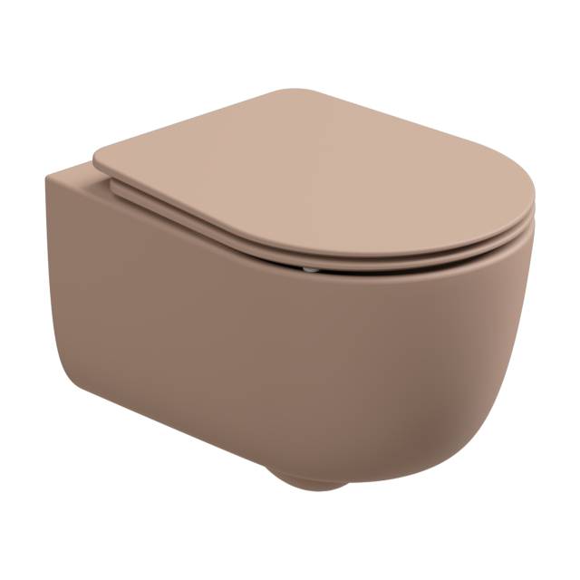 Чаша подвесного унитаза со смывом Smart Clean GSG Ceramic Design Hit! HIWCSO032, Cipria Matt