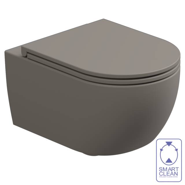 Чаша подвесного унитаза со смывом Smart Clean GSG Ceramic Design Like LKWCSO030, Cashmere Matt