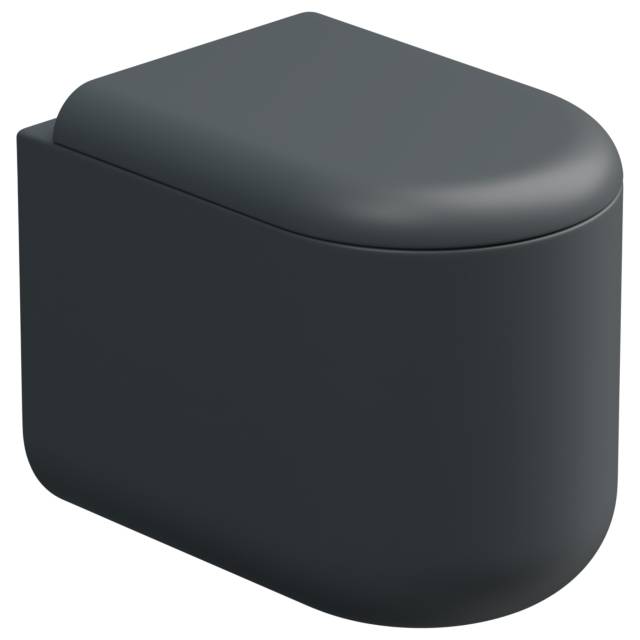 Чаша приставного унитаза Eco Clean (торнадо) GSG Ceramic Design PEWC01EC028P, Ebano Matt