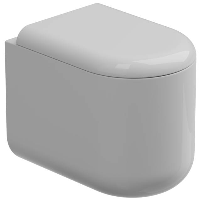 Чаша приставного унитаза Eco Clean (торнадо) GSG Ceramic Design Petra PEWC01EC000P, белый глянцевый