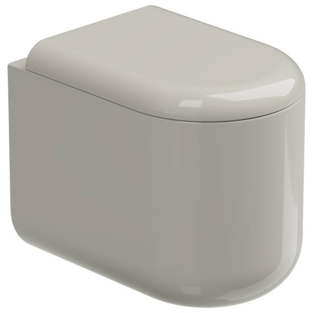 Чаша приставного унитаза Eco Clean (торнадо) GSG Ceramic Design PEWC01EC013P, пергамон глянцевый