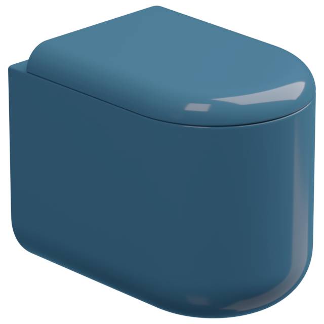 Чаша приставного унитаза Eco Clean (торнадо) GSG Ceramic Design PEWC01EC040P, Denim Glossy