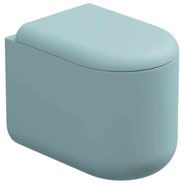 Чаша приставного унитаза Eco Clean (торнадо) GSG Ceramic Design PEWC01EC037P, Ice Matt