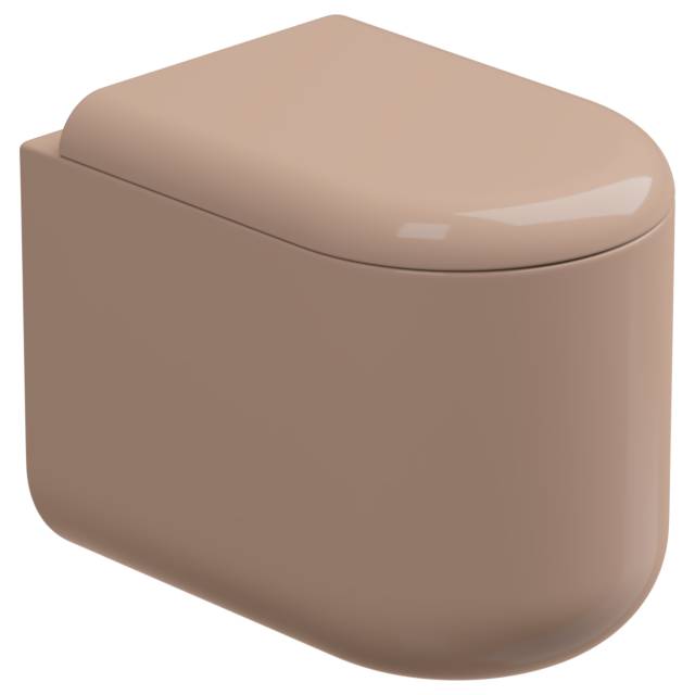 Чаша приставного унитаза Eco Clean (торнадо) GSG Ceramic Design PEWC01EC039P, Rosa Glossy