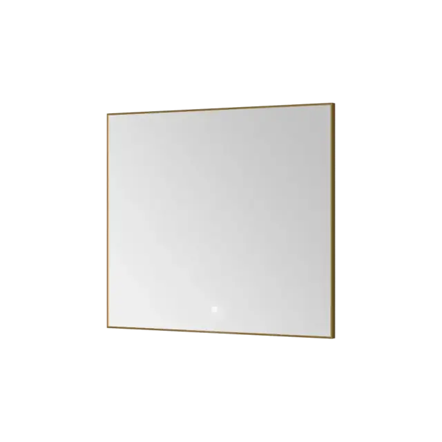 Boheme Modern Зеркало 80x70h см в металлической раме, с подсветкой и сенсором, цвет: matt gold 543-080-MG