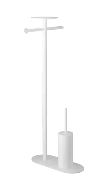 Boheme Venturo Стойка напольная - ершик, держатель бумаги, полочка, цвет: white 10953-W