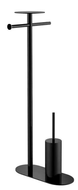 Boheme Venturo Стойка напольная - ершик, держатель бумаги, полочка, цвет: black 10953-B