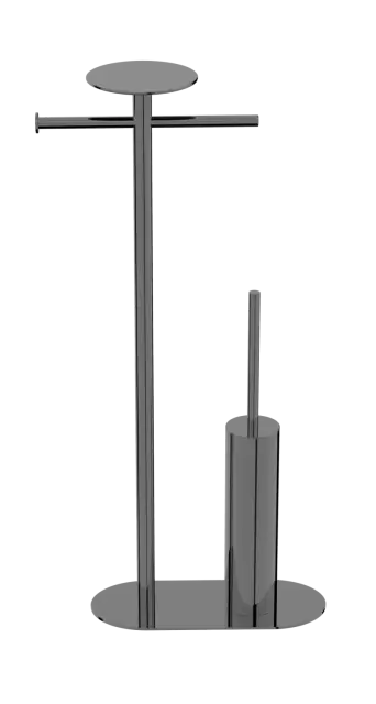Boheme Venturo Стойка напольная - ершик, держатель бумаги, полочка, цвет: shine gun metall 10953-SGM