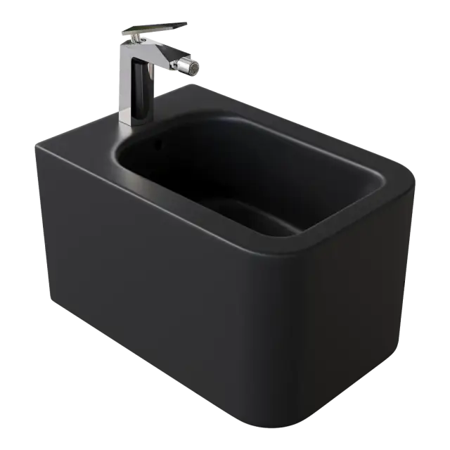 Boheme Mane Биде подвесное 52х35 с 1 отверстием под смеситель, цвет: black 970-BDT-B