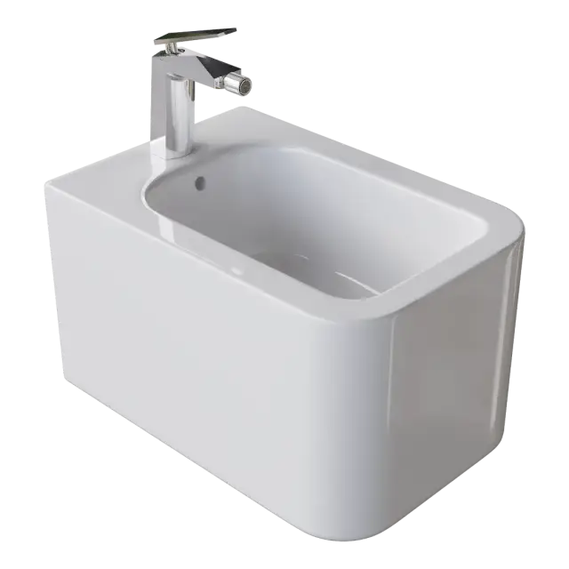 Boheme Mane Биде подвесное 52х35 с 1 отверстием под смеситель, цвет: white 970-BDT-W