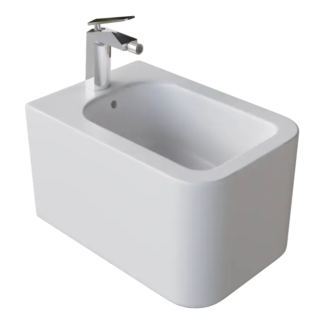 Boheme Mane Биде подвесное 52х35 с 1 отверстием под смеситель, цвет: matt white 970-BDT-MW