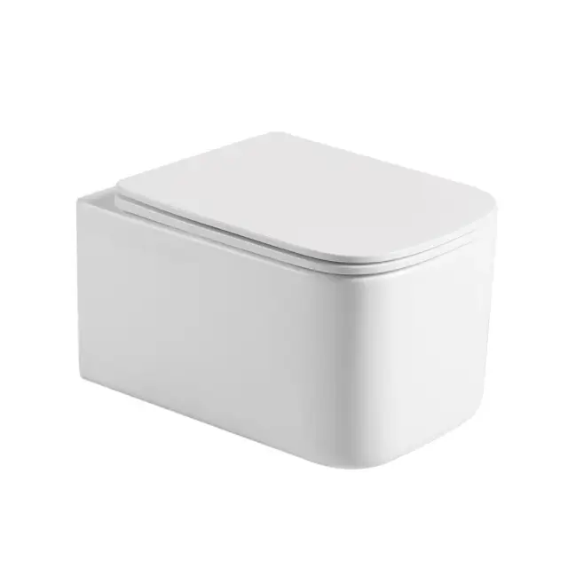 Boheme Mane Унитаз подвесной 53х34 безободковый, смыв каскадный, крышка микролифт, цвет: white 970-SET-W