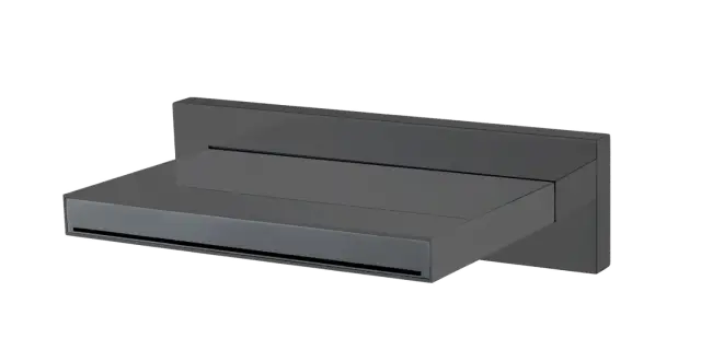 Boheme Zodiac Излив настенный каскадный 12,8 см, цвет: shine gun metall 625/2-SGM