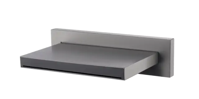 Boheme Zodiac Излив настенный каскадный 12,8 см, цвет: gun metall 625/2-GM