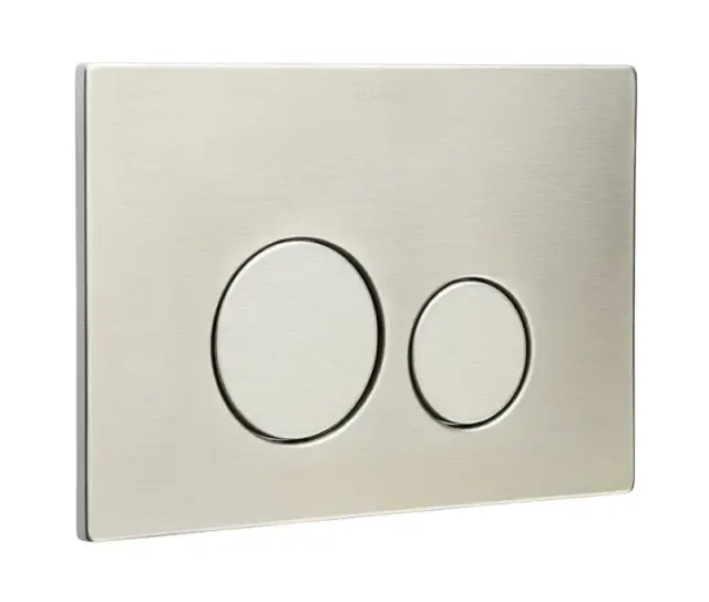 Boheme Кнопка смыва для инсталляции Geberit, 2 режима, нержавеющая сталь, цвет: nickel brush 649-NB
