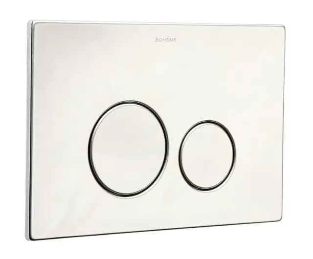 Boheme Кнопка смыва для инсталляции Geberit, 2 режима, нержавеющая сталь, цвет: chrome 649-CR