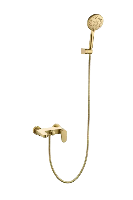 Boheme Spectre Смеситель для ванны с душевым комплектом: ручной душ, шланг 150 см, цвет: matt gold 453-MG