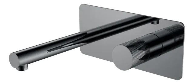 Boheme Stick Touch Смеситель для раковины встраиваемый, с внутрен. частью, цвет: shine gun metall 125-SGM.2