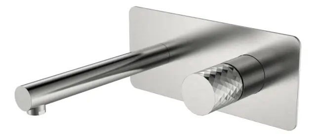 Boheme Stick Diamond Смеситель для раковины встраиваемый, излив, с внутр. частью, цвет: nickel brush 125-NB