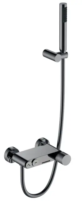 Boheme Stick Touch Смеситель для ванны с душевым комплектом: ручн. душ, шланг, цвет:shine gun metall 123-SGM.2