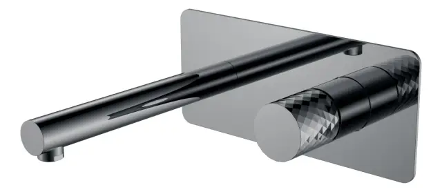 Boheme Stick Diamond Смеситель для раковины встраиваемый, с внутрен. частью, цвет: shine gun metall 125-SGM