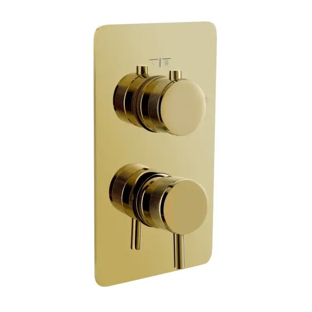 Boheme Cell Смеситель термостатический встраиваемый, 2 потребителя, с внутренней частью, цвет: gold 135-2-G