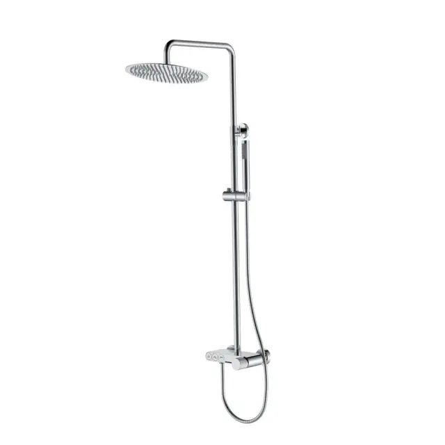 Boheme Stick Linea Душевая стойка: смеситель, ручн. душ 1 режим, верх. душ 30 см, цвет: chrome 128-CRCR.3