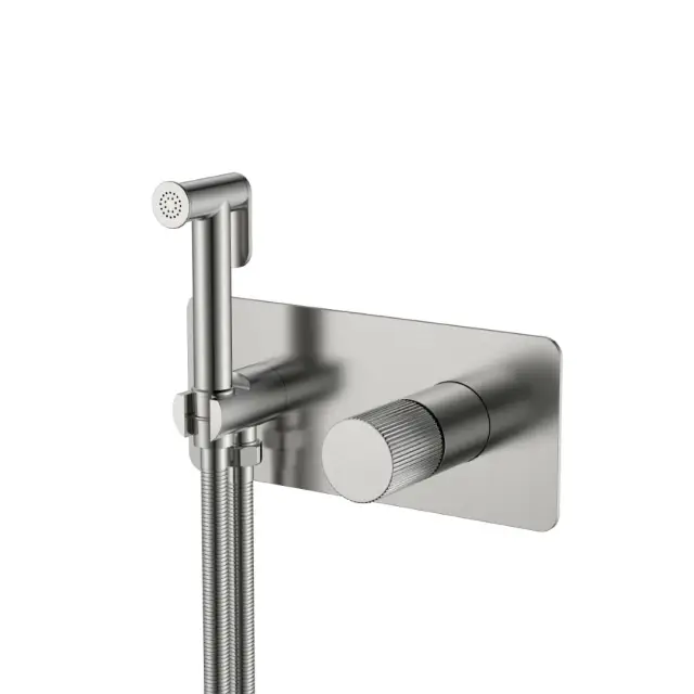 Boheme Stick Linea Гигиенический душ со смесителем и встраиваемой частью, цвет: nickel brush 127-NB.3