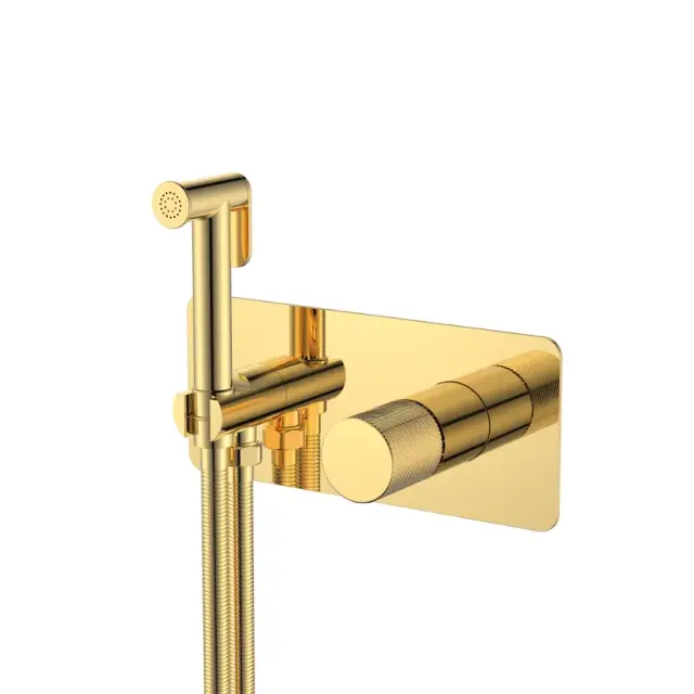 Boheme Stick Spirale Гигиенический душ со смесителем и встраиваемой частью, цвет: gold 127-GG.4