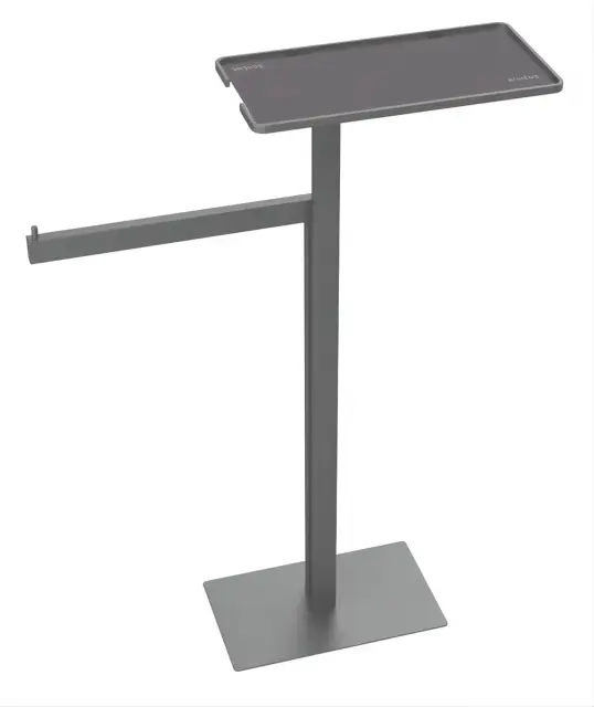 Boheme Стойка напольная - ершик, полотенцедержатель, полка, цвет: gun metall 10952-GM