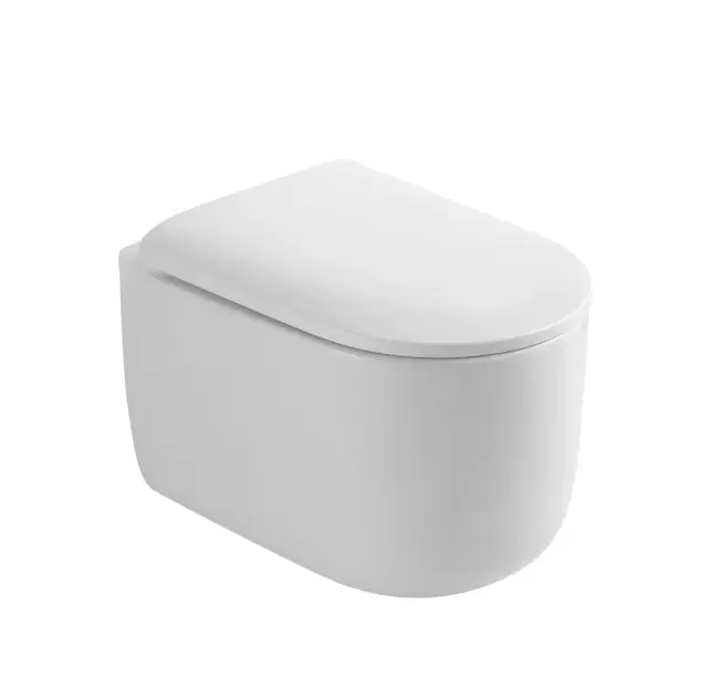 Boheme Flow Унитаз подвесной 51,5х36 безободковый смыв торнадо крышка микролифт, цвет: white 969-SET-W