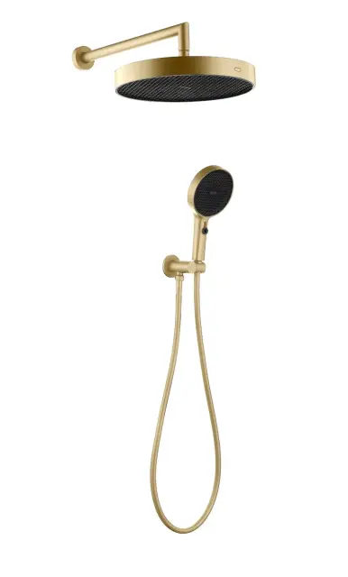 Boheme Cell Душевой комплект без смесителя - верхний душ, ручной душ, шланг, цвет: matt gold 427-MG
