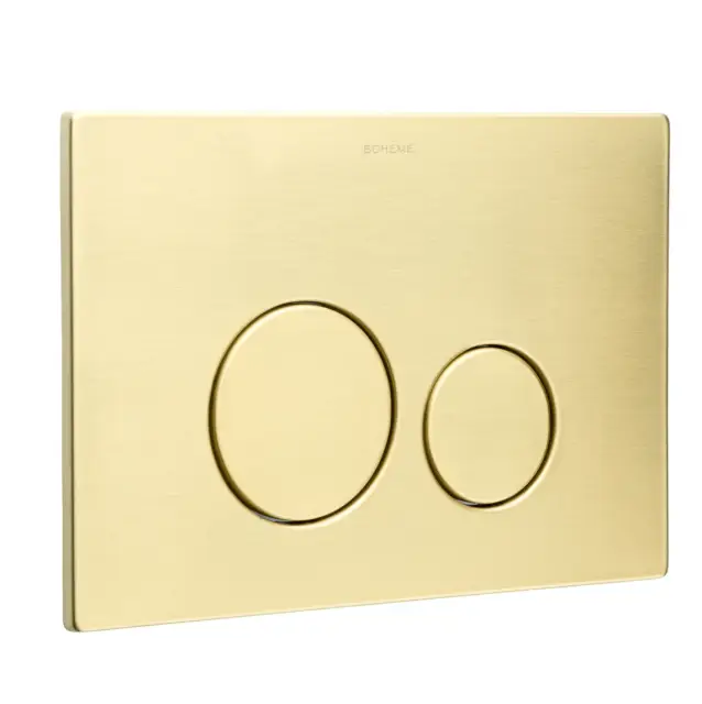 Boheme Кнопка смыва для инсталляции Geberit, 2 режима, нержавеющая сталь, цвет: matt gold 649-MG